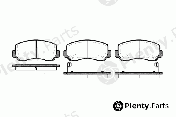  REMSA part 0509.02 (050902) Brake Pad Set, disc brake
