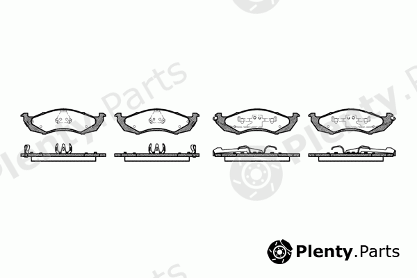  REMSA part 0568.02 (056802) Brake Pad Set, disc brake