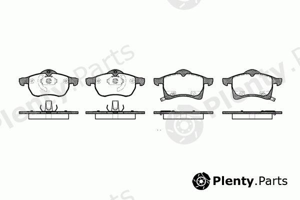  REMSA part 0683.02 (068302) Brake Pad Set, disc brake