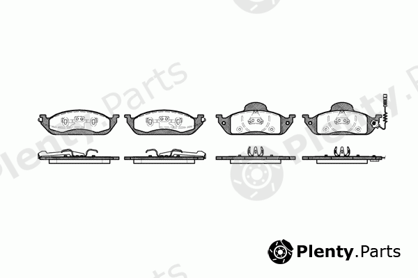  REMSA part 0697.01 (069701) Brake Pad Set, disc brake