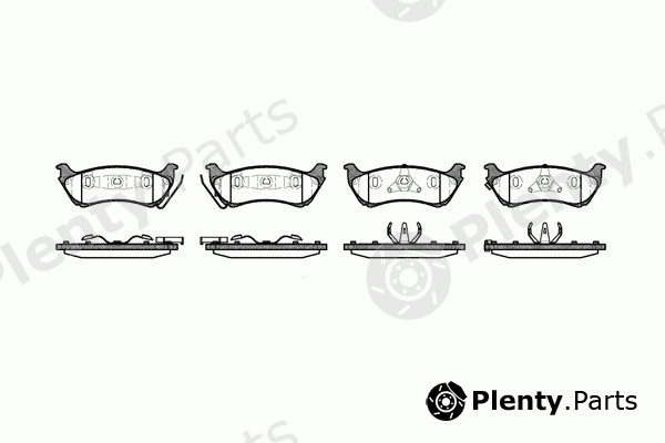  REMSA part 0698.01 (069801) Brake Pad Set, disc brake