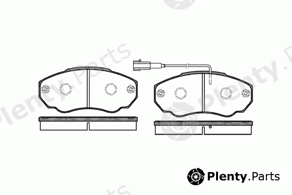  REMSA part 0960.01 (096001) Brake Pad Set, disc brake