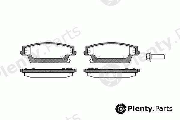 REMSA part 1087.04 (108704) Brake Pad Set, disc brake