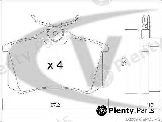  VAICO part V10-8104 (V108104) Brake Pad Set, disc brake