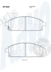  KAVO PARTS part BP-6568 (BP6568) Brake Pad Set, disc brake
