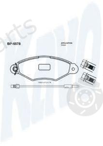  KAVO PARTS part BP-6578 (BP6578) Brake Pad Set, disc brake