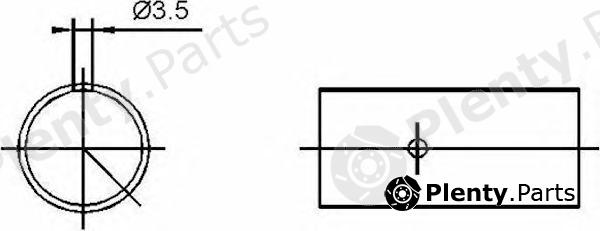  GLYCO part 55-3422SEMI (553422SEMI) Small End Bushes, connecting rod