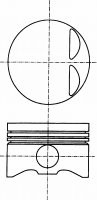  NÜRAL part 87-501800-40 (8750180040) Piston