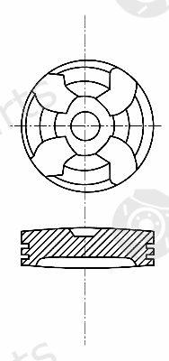  NÜRAL part 87-743600-00 (8774360000) Piston