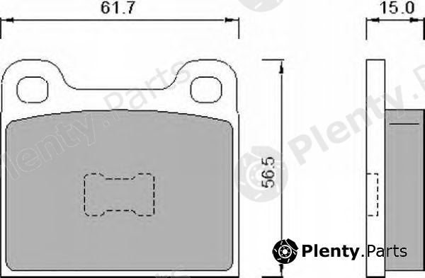 ROULUNDS BRAKING part 460888 Brake Pad Set, disc brake