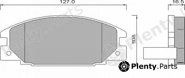  ROULUNDS BRAKING part 486681 Brake Pad Set, disc brake