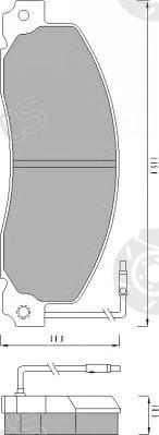  ROULUNDS BRAKING part 499681 Brake Pad Set, disc brake