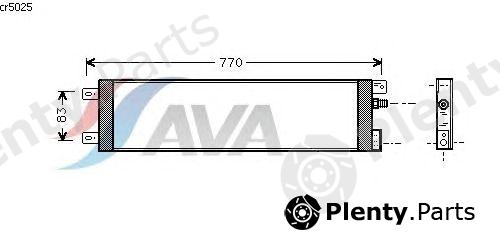  AVA QUALITY COOLING part CR5025 Condenser, air conditioning