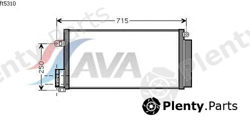  AVA QUALITY COOLING part FTA5310 Condenser, air conditioning