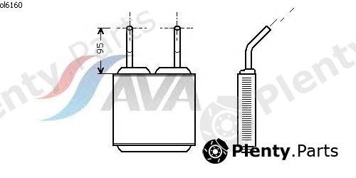  AVA QUALITY COOLING part OL6160 Heat Exchanger, interior heating