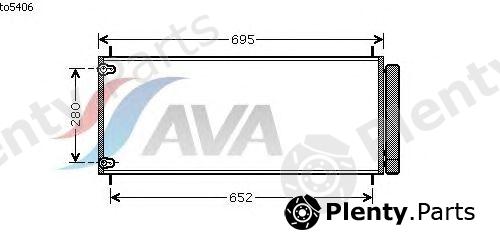  AVA QUALITY COOLING part TOA5406 Condenser, air conditioning