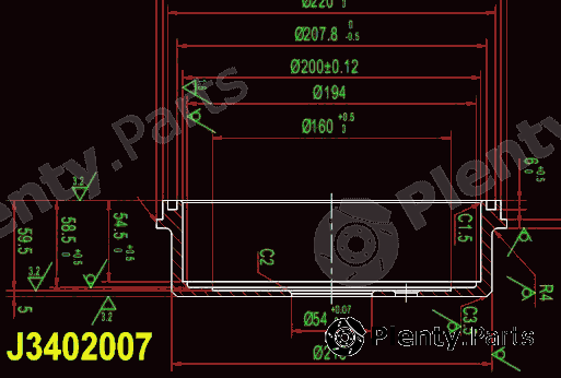  NIPPARTS part J3402007 Brake Drum