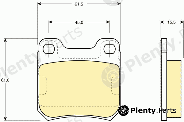  GIRLING part 6109152 Brake Pad Set, disc brake