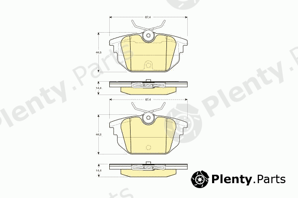  GIRLING part 6113331 Brake Pad Set, disc brake