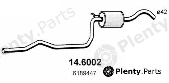  ASSO part 14.6002 (146002) Middle Silencer