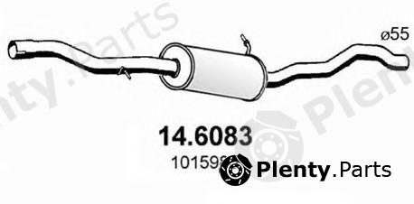  ASSO part 14.6083 (146083) Middle Silencer