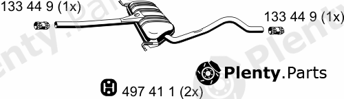  ERNST part 204163 Middle Silencer