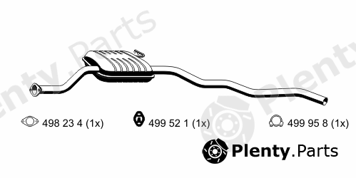  ERNST part 333054 Front Silencer