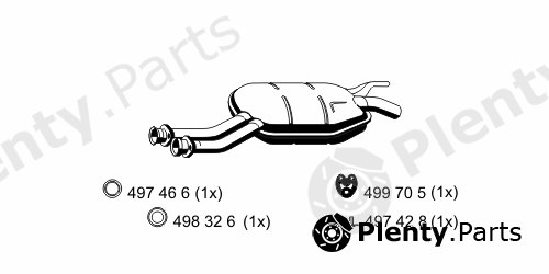  ERNST part 353182 Middle Silencer
