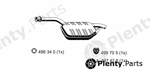 ERNST part 374170 Middle Silencer
