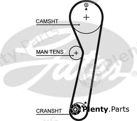  GATES part 5029 Timing Belt