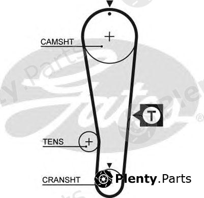  GATES part 5393XS Timing Belt