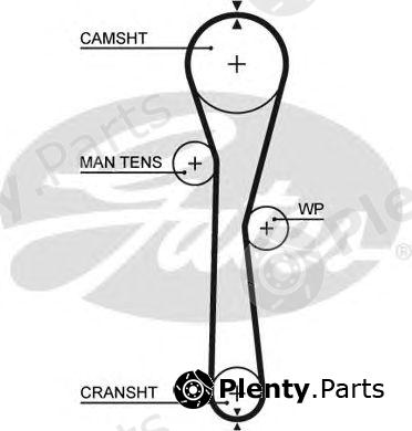  GATES part 5577XS Timing Belt