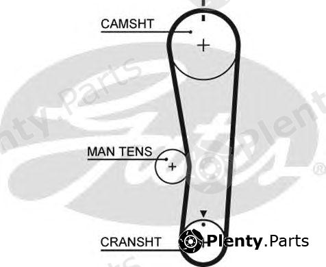  GATES part 5637XS Timing Belt
