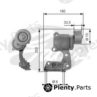  GATES part T38410 Tensioner Pulley, v-ribbed belt