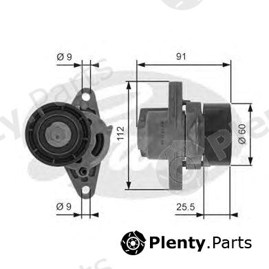  GATES part T38456 Tensioner Pulley, v-ribbed belt