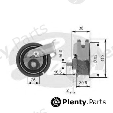  GATES part T43016 Tensioner Pulley, timing belt