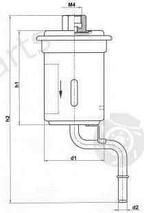  KNECHT part KL245 Fuel filter