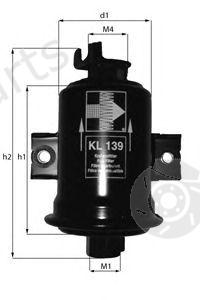  KNECHT part KL139 Fuel filter
