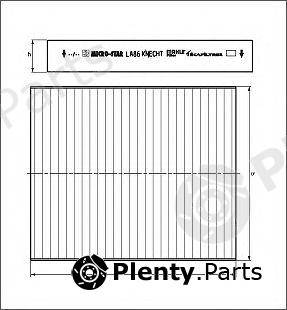  KNECHT part LA435 Filter, interior air