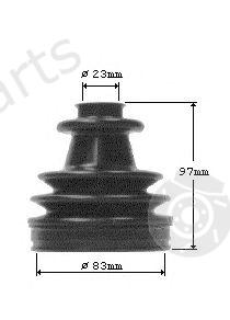  SPIDAN part 23107 Bellow Set, drive shaft