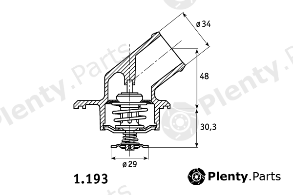  BEHR THERMOT-TRONIK part 1.193.92.356 (119392356) Thermostat, coolant