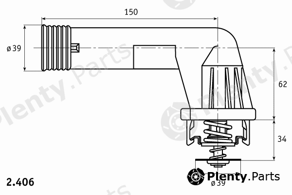  BEHR THERMOT-TRONIK part 2.406.95 (240695) Thermostat, coolant