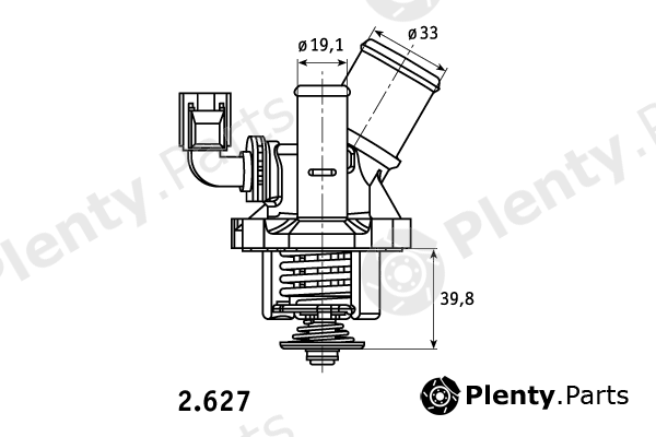  BEHR THERMOT-TRONIK part 2.627.02 (262702) Thermostat, coolant