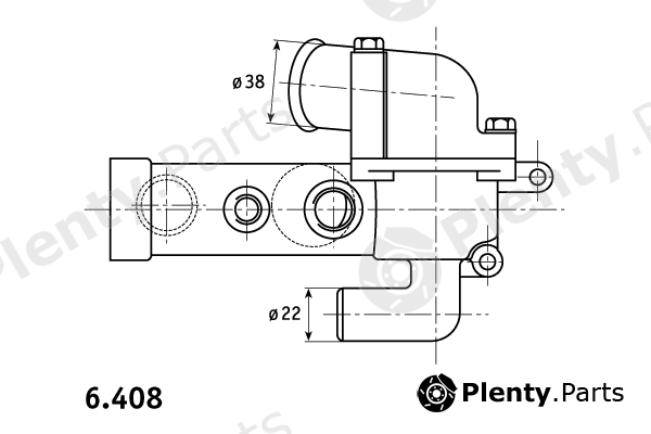  BEHR THERMOT-TRONIK part 6.408.87 (640887) Thermostat, coolant