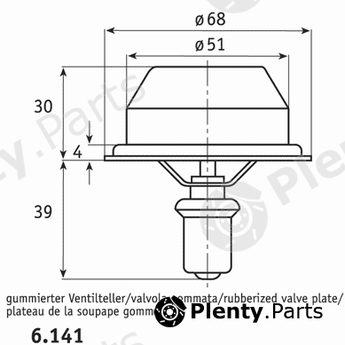  BEHR THERMOT-TRONIK part 6.141.83 (614183) Thermostat, coolant
