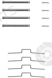  FERODO part FBA532 Accessory Kit, disc brake pads