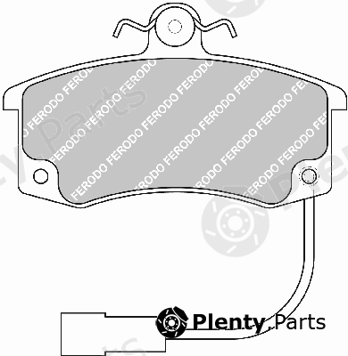  FERODO part FDB1325 Brake Pad Set, disc brake