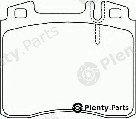  BREMBO part P50018 Brake Pad Set, disc brake