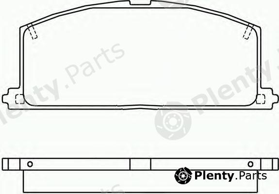  BREMBO part P83011 Brake Pad Set, disc brake