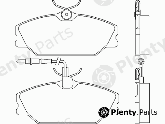  MINTEX part MDB1613 Brake Pad Set, disc brake